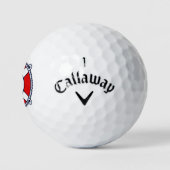 Aangepaste monogram nautische levensredder boei lo golfballen (Logo)