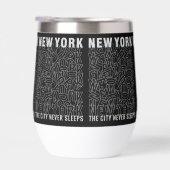 Aangepaste Monogram New York Typografie (Rechts)