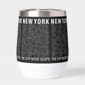 Aangepaste Monogram New York Typografie (Achterkant)