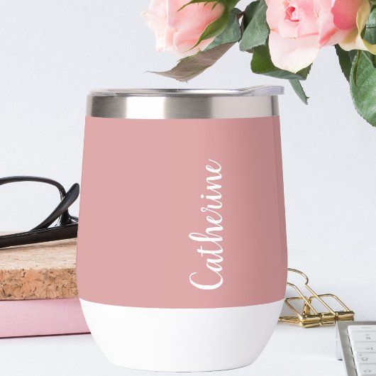 Aangepaste monogram Orchid Pink script typografie