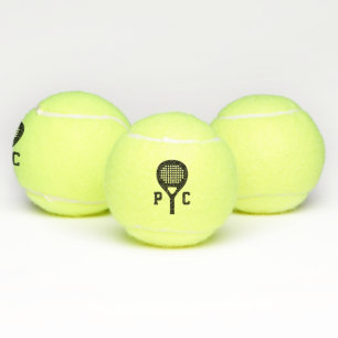 Aangepaste monogram padel tennisballen met initial