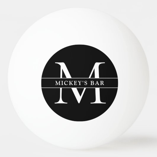 Aangepaste monogram pingpongballen (Voorkant)