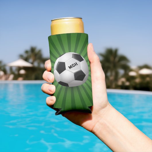 Aangepaste Monogram Retro Voetbal (Insitu Zwembad)