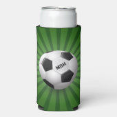 Aangepaste Monogram Retro Voetbal (Seltzer Voorkant)