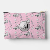 Aangepaste Monogram Roze Golfbal en Kaarten Etui (Achterkant)