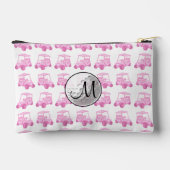 Aangepaste Monogram Roze Golfbal en Kaarten Etui (Achterkant)