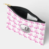 Aangepaste Monogram Roze Golfbal en Kaarten Etui (Open)