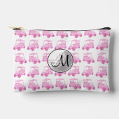Aangepaste Monogram Roze Golfbal en Kaarten Etui (Voorkant)