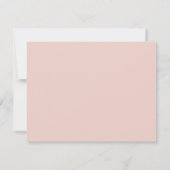Aangepaste Monogram roze roze witte scriptnaam Notitiekaartje (Achterkant)