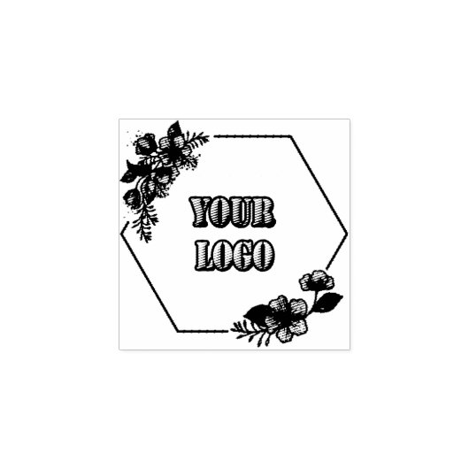 Aangepaste  monogram 	rubberstempel (Afrduk)