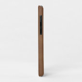 Aangepaste monogram Rustisch bruin leder Case-Mate iPhone Case (Achterkant/links)