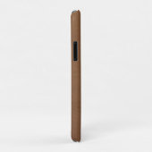 Aangepaste monogram Rustisch bruin leder Case-Mate iPhone Case (Achterkant/rechts)