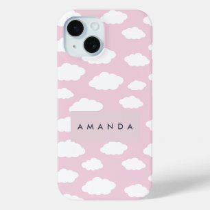 Aangepaste Monogram Schattigee Girly Pink Cloud Gi