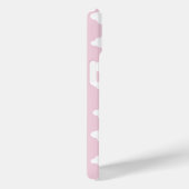 Aangepaste Monogram Schattigee Girly Pink Cloud Gi Case-Mate iPhone Case (Achterkant / Rechts)