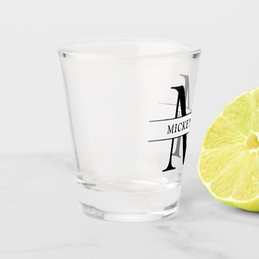 Aangepaste monogram shot glas (Links)