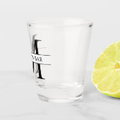 Aangepaste monogram shot glas (Rechts)