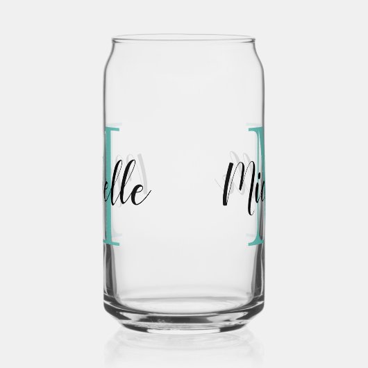 Aangepaste monogram soda kan vorm drink glas cadea (Links)