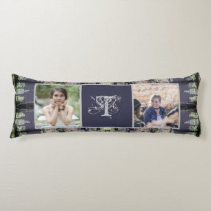 Aangepaste monogram Steampunk 2 Foto's Lichaamskussen