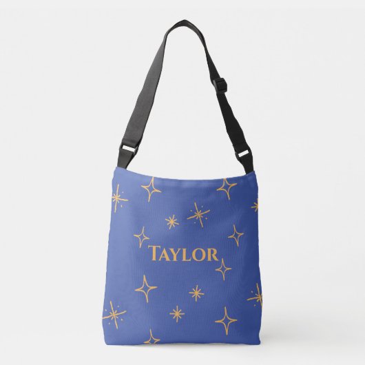 Aangepaste monogram sterrenbeeld crossbody tas (Voorkant)