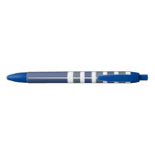 Aangepaste monogram tapepatroon blauwe inkt pen (Achterkant)