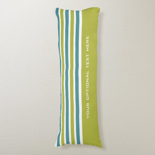 Aangepaste monogram tapepatroon lichaamskussen (Voorkant Verticaal)