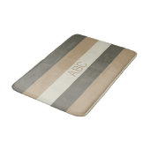 Aangepaste monogram tapepatroon voor stripes Patro Badmat (Gekanteld)