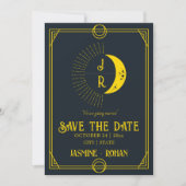 Aangepaste Monogram tarot kaart bruiloft opslaan v (Voorkant)