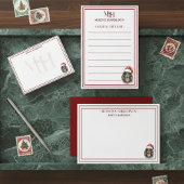 Aangepaste Monogram Teckel Vakantie Cadeau Lijst Post-it® Notes