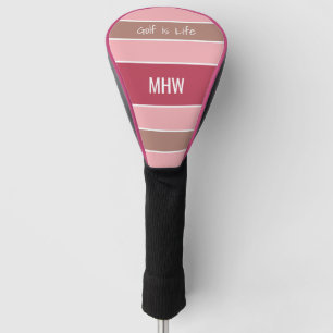 Aangepaste monogram & tekstafdekking voor tapepatr golfheadcover