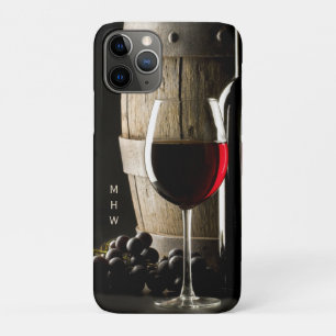 Aangepaste monogram-telefoondoosjes van Wine Lover iPhone 11 Pro Hoesje