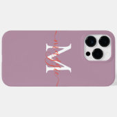 Aangepaste Monogram Telefoonhoes – gepersonaliseer Case-Mate iPhone Case (Achterkant (horizontaal))