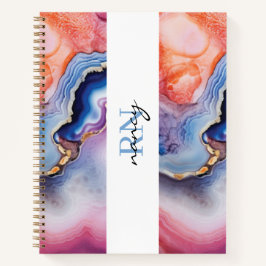 Aangepaste monogram tijdschriften notitieboek