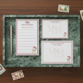 Aangepaste Monogram Vakantie Golden Retriever Sant Post-it® Notes