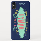 Aangepaste monogram voor Hawaiian Surfer-telefoong Case-Mate iPhone Case (Achterkant)