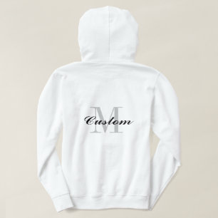 Aangepaste monogram voor vrouwelijke pullover-hood hoodie