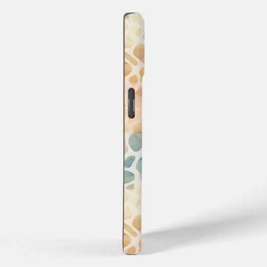 Aangepaste Monogram Waterverf Kleurrijk Case-Mate iPhone Case (Achterkant / Rechts)