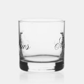 Aangepaste monogram whisky glas cadeau (Rechts)