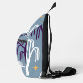 Aangepaste Monogram Willow Tree Patroon Sling Bag (Rechts)