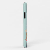 Aangepaste monogram Winter Fox-telefoongevallen Case-Mate iPhone Case (Achterkant/rechts)