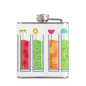 Aangepaste monogram zomersap heupfles (Achterkant)