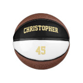 Aangepaste Monogrammed Team Player Club Naam Numme Basketbal (Voorkant)