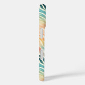 Aangepaste Monogrammed Waterverf Artistic Pattern Case-Mate iPhone Case (Achterkant / Rechts)