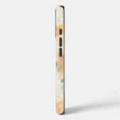 Aangepaste monogrammed waterverf blauw groen geel Case-Mate iPhone case (Achterkant / Links)