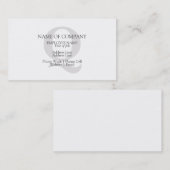 Aangepaste monogrammen - Aangepaste Sjabloon voor  Visitekaartje (Voorkant / Achterkant)