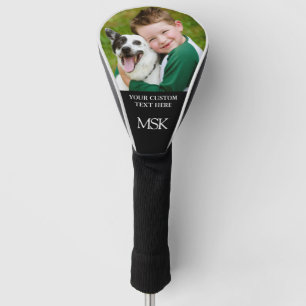 Aangepaste monogrammen Initialen Foto gepersonalis Golfheadcover