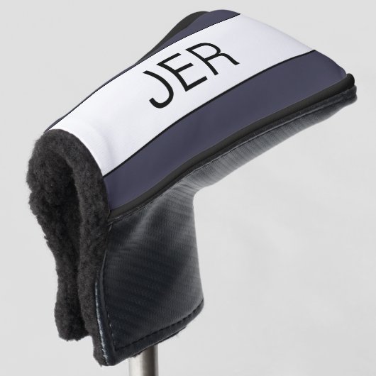 Aangepaste monogrammen Initialen Modern Pro Sport  Golfheadcover (3/4 voorkant)