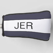 Aangepaste monogrammen Initialen Modern Pro Sport  Golfheadcover (Voorkant)