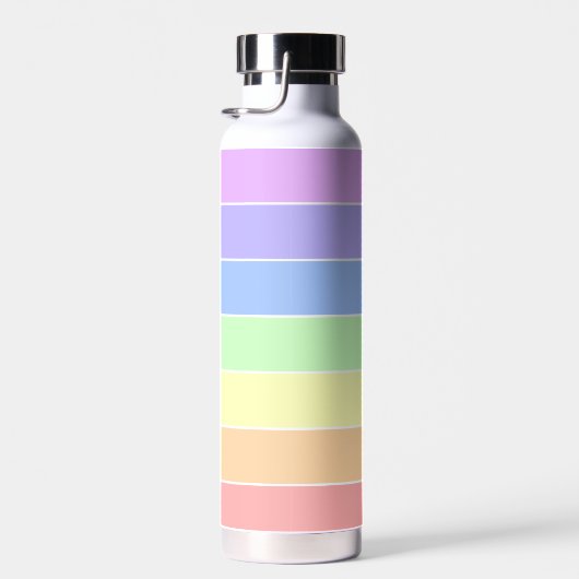 Aangepaste monogrammen pasta-regenboogkleurige str waterfles (Rechts)