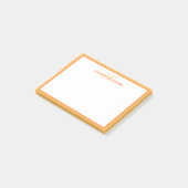Aangepaste Monogramnaam Beginletters Eenvoudig Sch Post-it® Notes (Schuin)