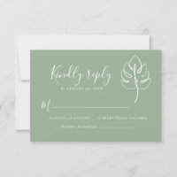 Aangepaste Monstera Monogram Bruiloft Logo